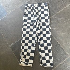 Uk size 6 checkered utility pant